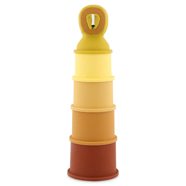 Jouet de bain gobelets empilables lion - Trixie