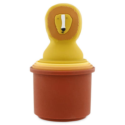 Jouet de bain gobelets empilables lion - Trixie