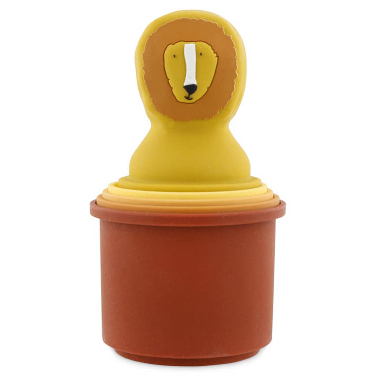 Jouet de bain gobelets empilables lion - Trixie