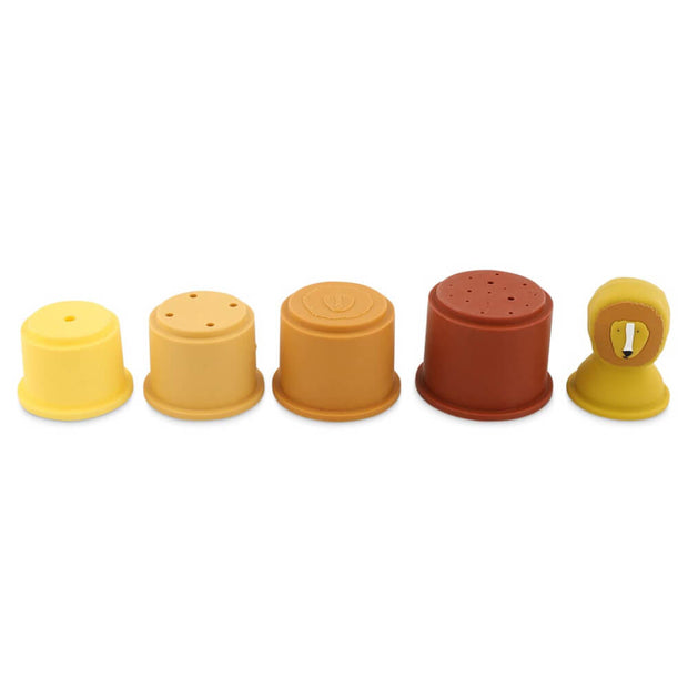 Jouet de bain gobelets empilables lion - Trixie
