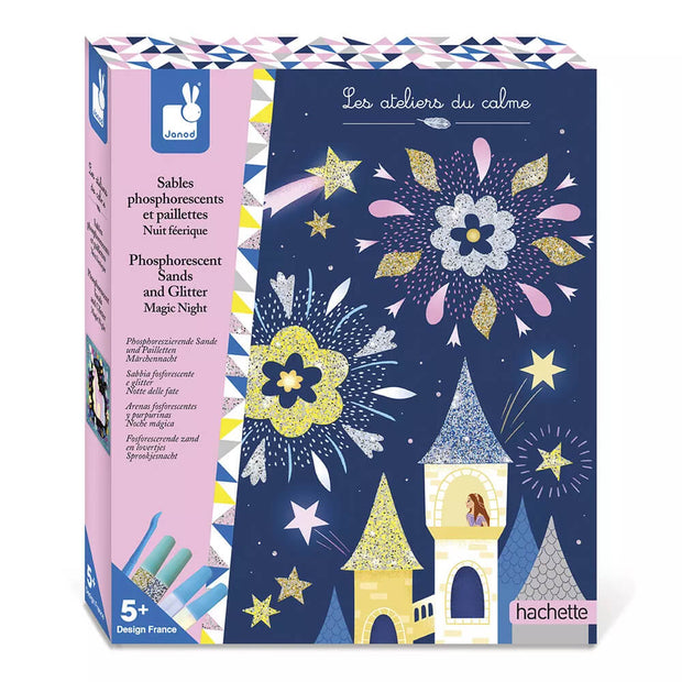 Kit Créatif - Sables Phosphorescents et Paillettes "Nuit Féérique" - Janod