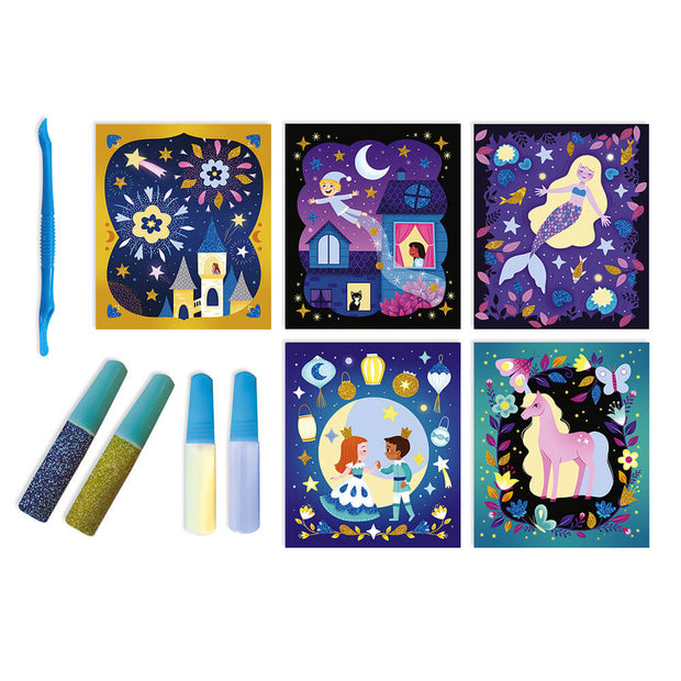 Kit Créatif - Sables Phosphorescents et Paillettes "Nuit Féérique" - Janod