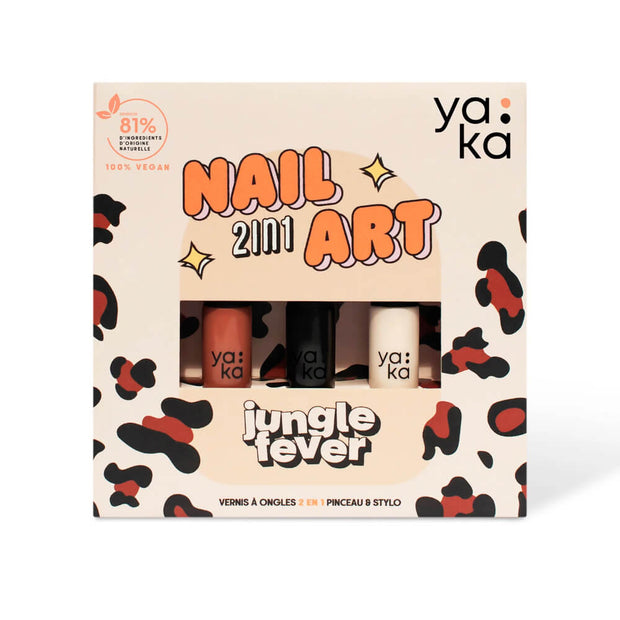 Kit Ongles 2 in 1 art jungle fever - Yaka