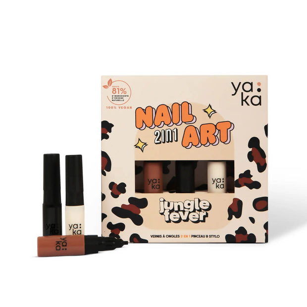 Kit Ongles 2 in 1 art jungle fever - Yaka