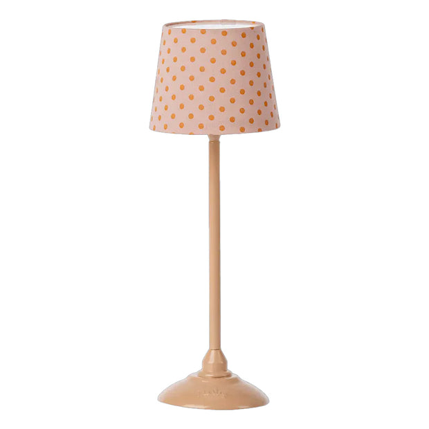 Mobilier Miniature Lampe sur Pied Rose Poudré à pois - Maileg