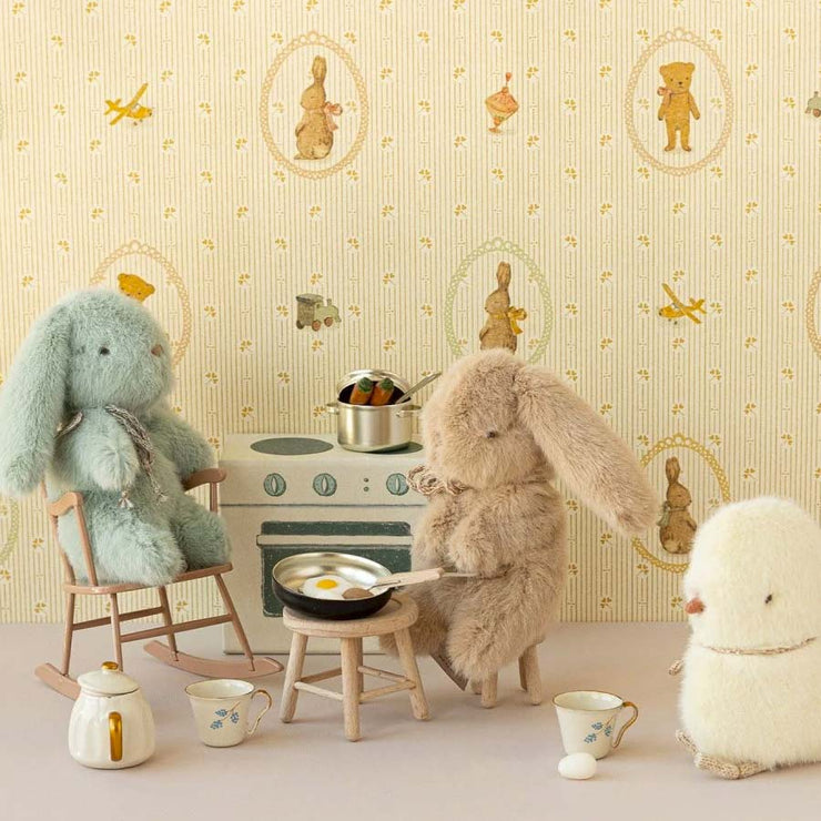 Lapin mini peluche pêche - Maileg
