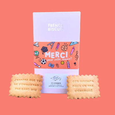 Boîte de Biscuits Merci Maitresse - The French Biscuit