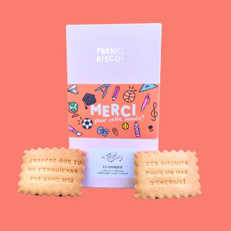Boîte de Biscuits Merci Maitresse - The French Biscuit