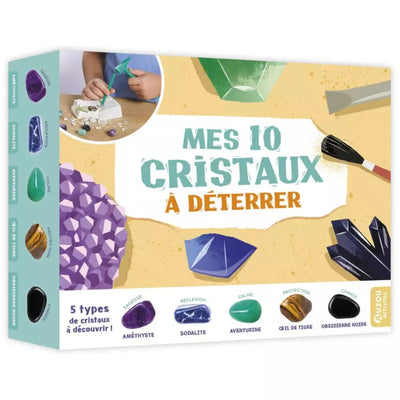 Mes 10 cristaux à déterrer - Auzou