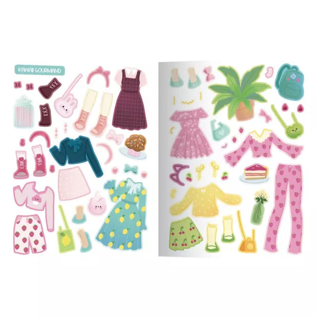 Mes 500 autocollants Tenues Kawaii - Auzou