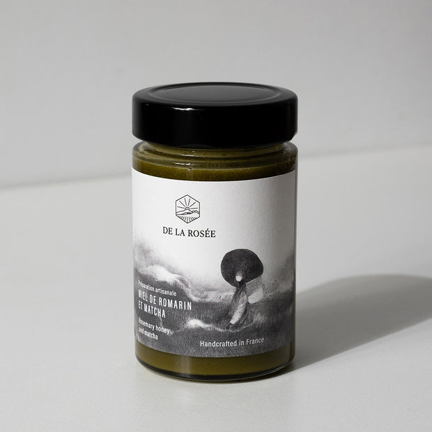 Miel de romarin et matcha - 250gr - De la rosée