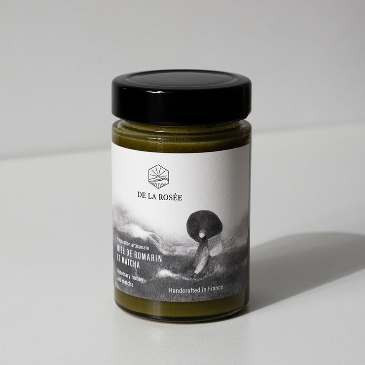 Miel de romarin et matcha - 250gr - De la rosée
