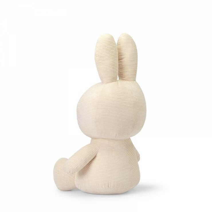 Peluche Miffy - Velours côtelé - Blanc 50 cm - Bon Ton Toys