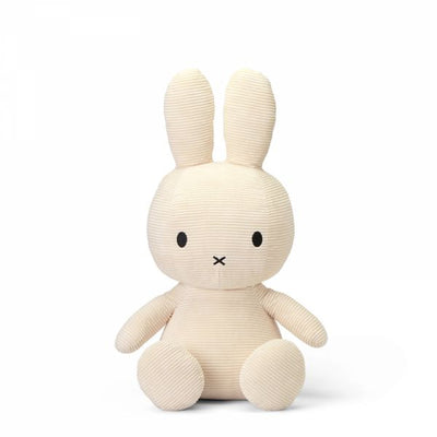 Peluche Miffy - Velours côtelé - Blanc 50 cm - Bon Ton Toys