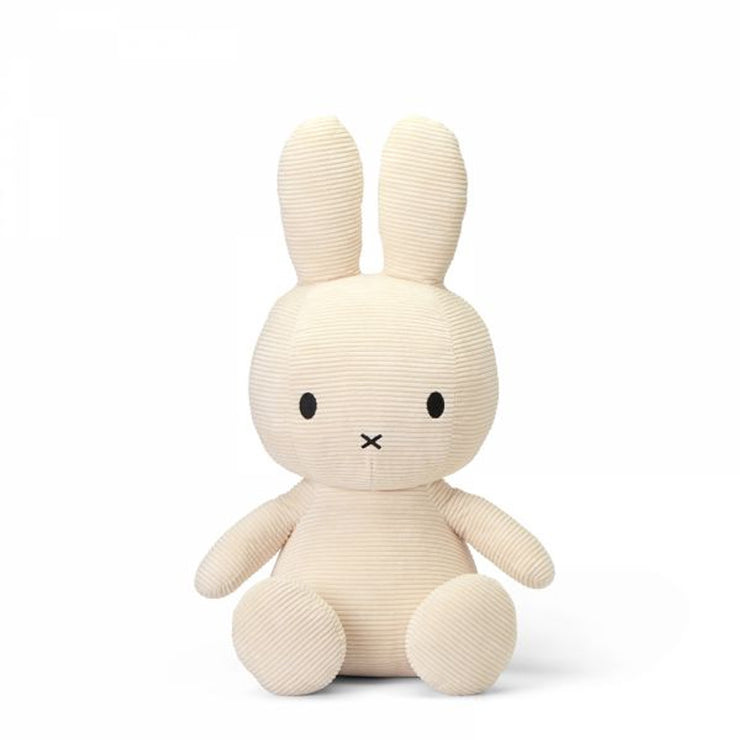 Peluche Miffy - Velours côtelé - Blanc 50 cm - Bon Ton Toys
