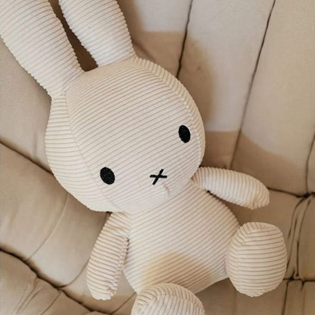 Peluche Miffy - Velours côtelé - blanc 70 cm - Bon Ton Toys