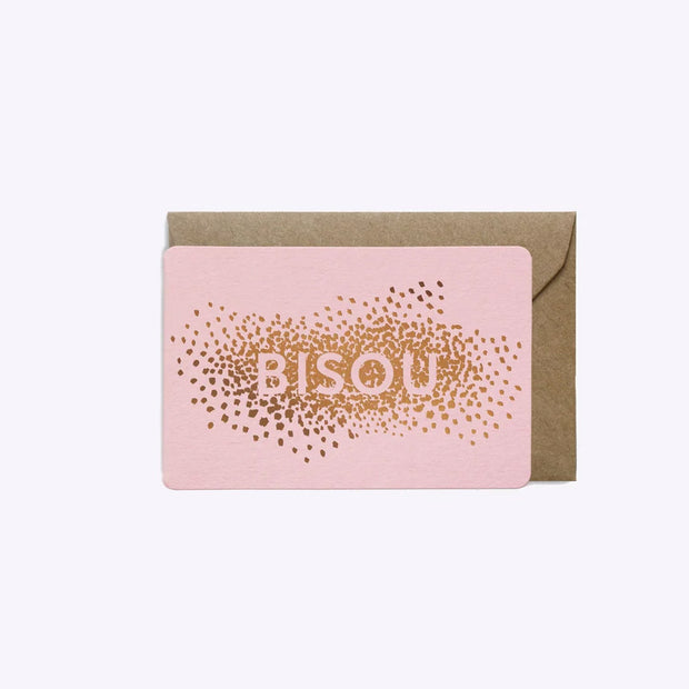 Mini Carte Confettis Bisous - Les Éditions du Paon