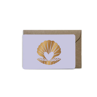 Mini Carte Perle Coeur Lila - Les éditions du paon