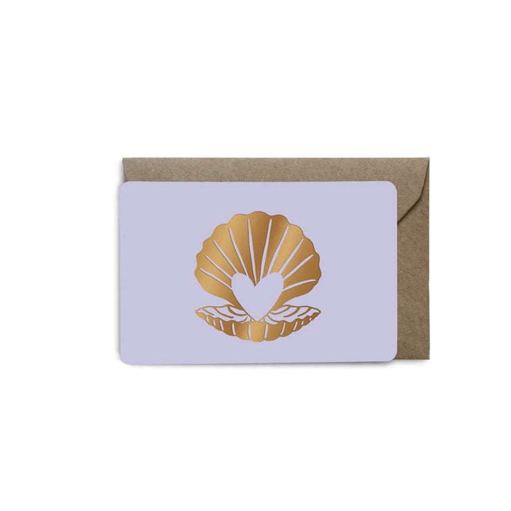 Mini Carte Perle Coeur Lila - Les éditions du paon