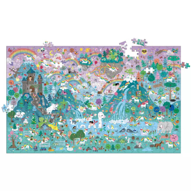 Puzzle cherche et trouve géant Licornes - Auzou