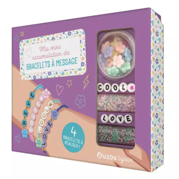 Kit bijoux bracelets à message - Auzou