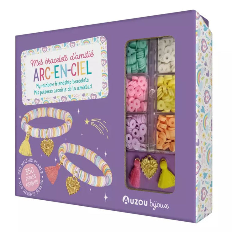 Kit bijoux bracelets d’amitié arc-en-ciel - Auzou