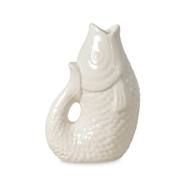 Vase Pichet Poisson PM petit - Blanc Cassé - Opjet Paris