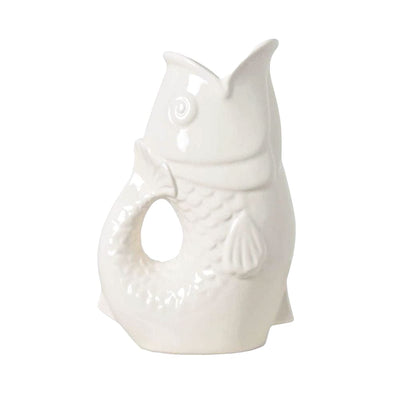 Vase Pichet Poisson GM - Blanc Cassé - Opjet Paris