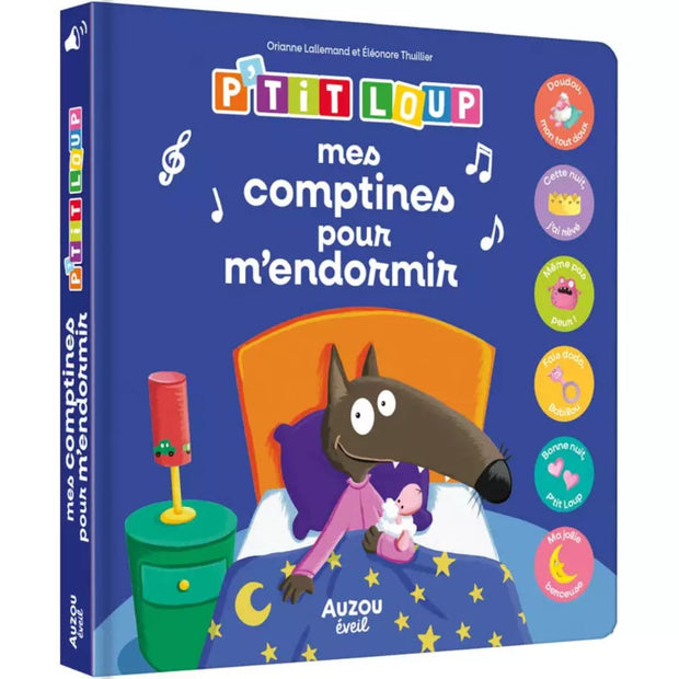 Livre Mes comptines pour m'endormir P'tit Loup - Auzou
