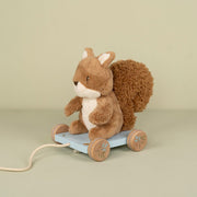 Peluche à tirer écureuil - Little Dutch