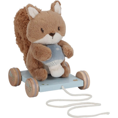 Peluche à tirer écureuil - Little Dutch