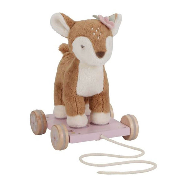 Peluche à tirer faon - Little Dutch
