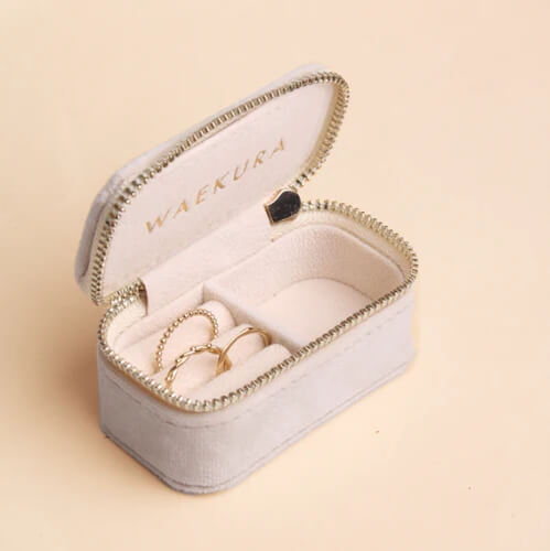 Petite Boîte à bijoux de voyage Neige - Waekura
