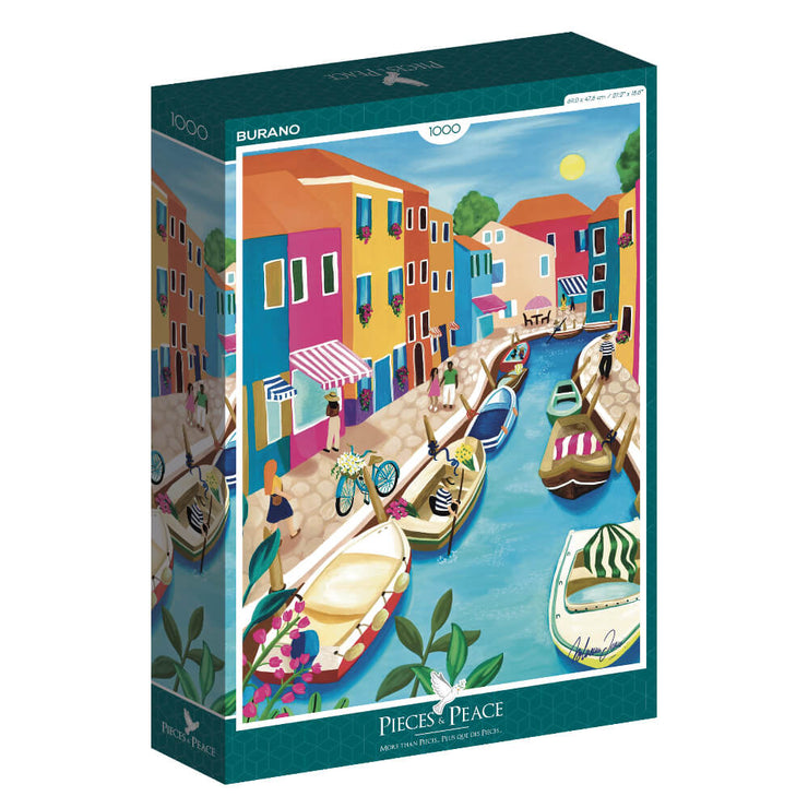 Puzzle Burano 1000 Pièces - Pieces & Peace