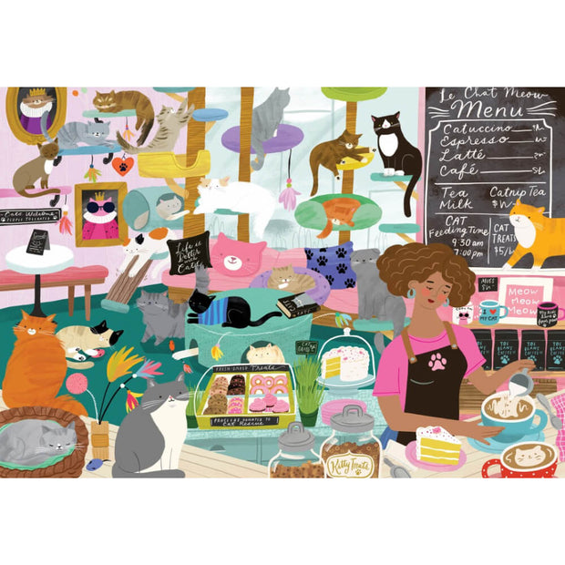 Cat Café - Puzzle 1000 - Pieces and Peace