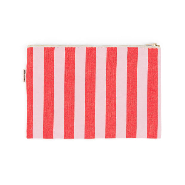 Pochette  Lili  Rayures Candy pink / Rouge - Rose in April