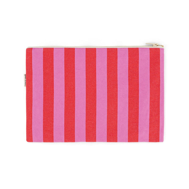 Pochette Lili Rayures Orchidée/Tomato - Rose in April