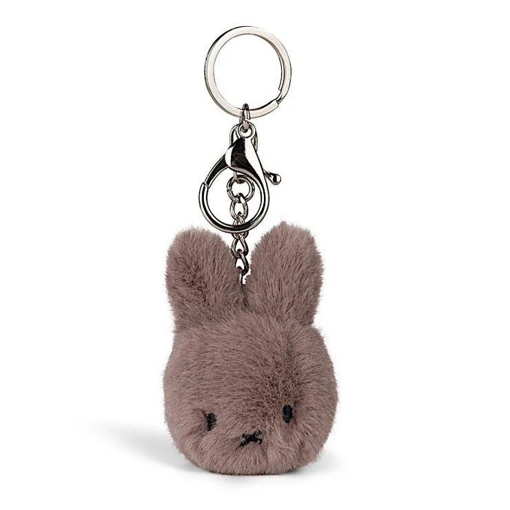Porte clé Miffy Taupe - Fuzzy Key - Bon ton