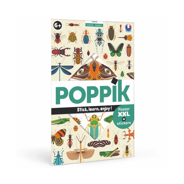 Poster à sticker insectes - Poppik