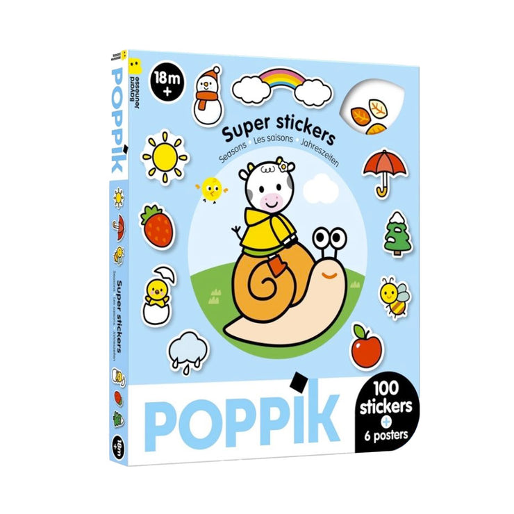 Boîte de stickers les saisons - Poppik