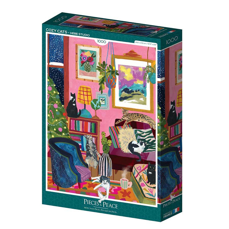 Puzzle cozy cats - 1000 pièces - Pieces and Peace