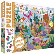 Puzzle cherche et trouve Dinosaures - Auzou