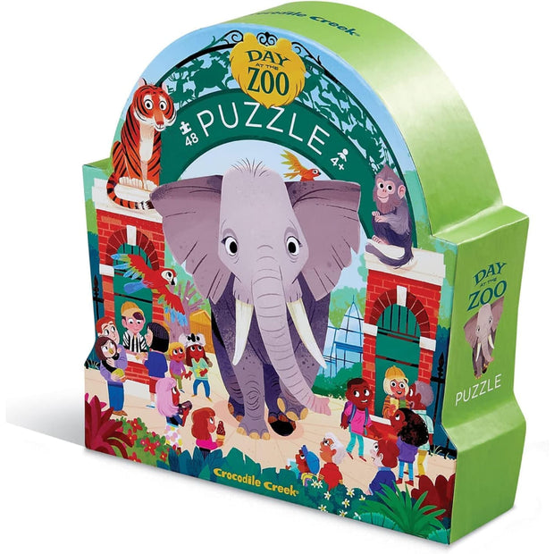 Puzzle 48 pièces une journée au zoo - Crocodile Creek