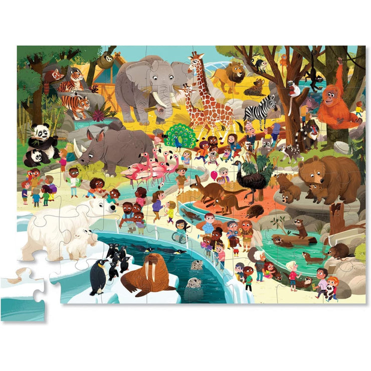 Puzzle 48 pièces une journée au zoo - Crocodile Creek