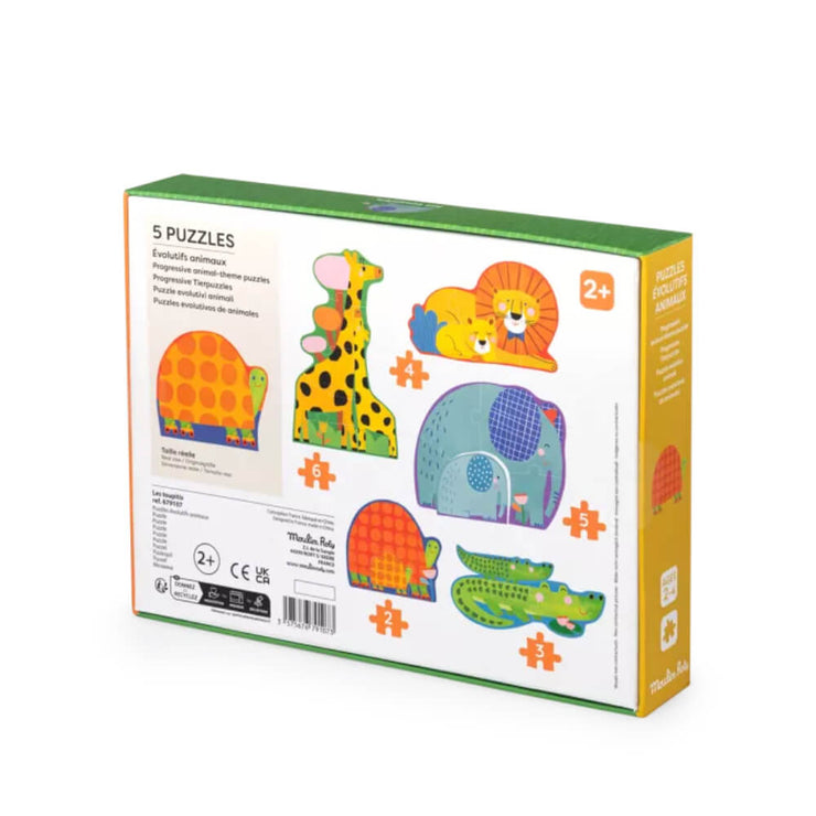 Puzzle évolutif animaux - Moulin Roty