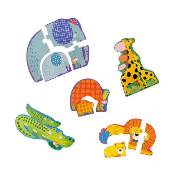 Puzzle évolutif animaux - Moulin Roty