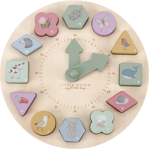 Puzzle horloge animaux - Little Dutch