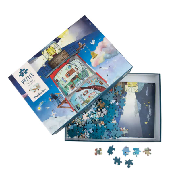 Puzzle phare le jardin du moulin - Moulin Roty