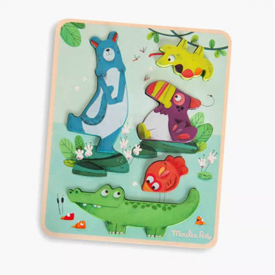 Puzzle sensoriel Dans la jungle - Moulin Roty