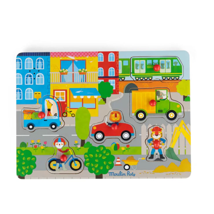 Puzzle Sonore - Ville - Les Popipop - Moulin Roty